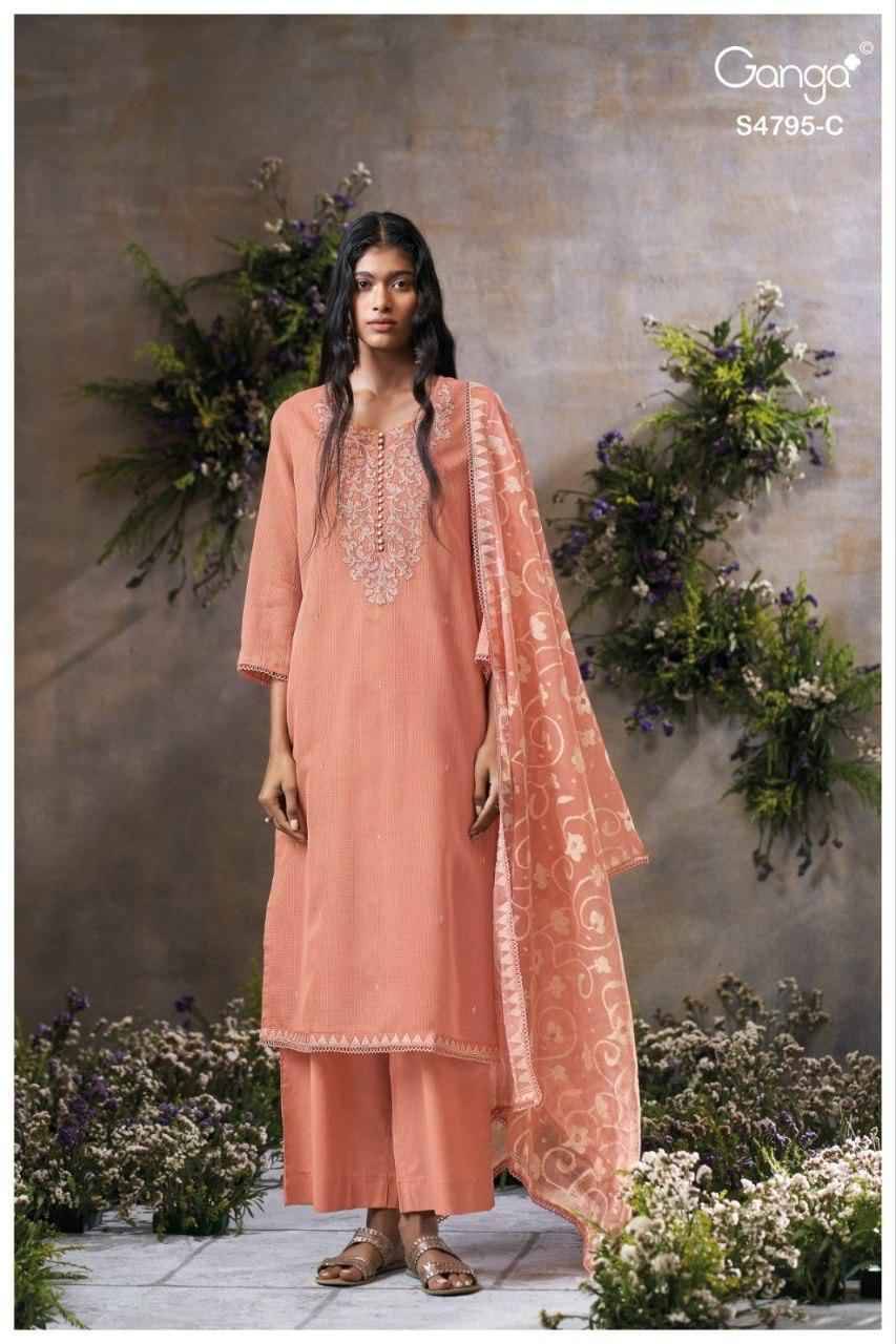 DUSNEA 4795 Series By Ganga Fashion Beautiful Festive Suits Stylish Colorful Fancy Casual Wear & Ethnic Wear PREMIUM BEMBERG KOTA Dresses At Wholesale Price